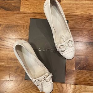 GUCCI Horsebit Heeled Loafer - Size 9